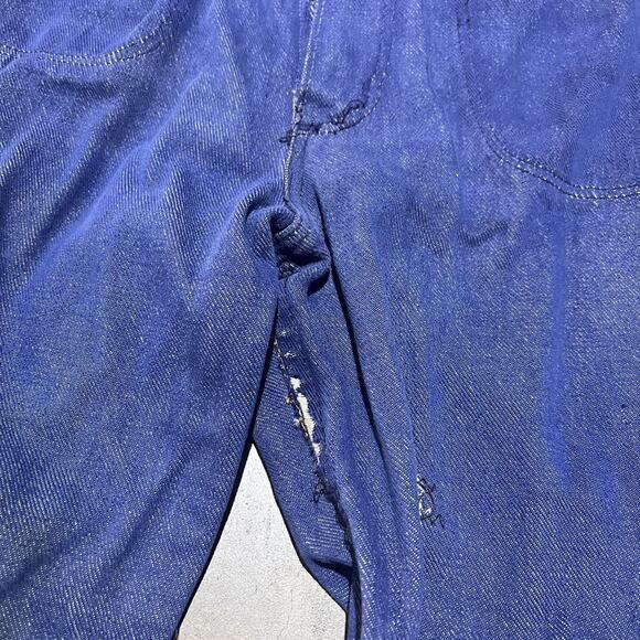 Vintage 60s Wrangler Dark Wash Bell Bottom Jeans 22x32 - Picture 3 of 11